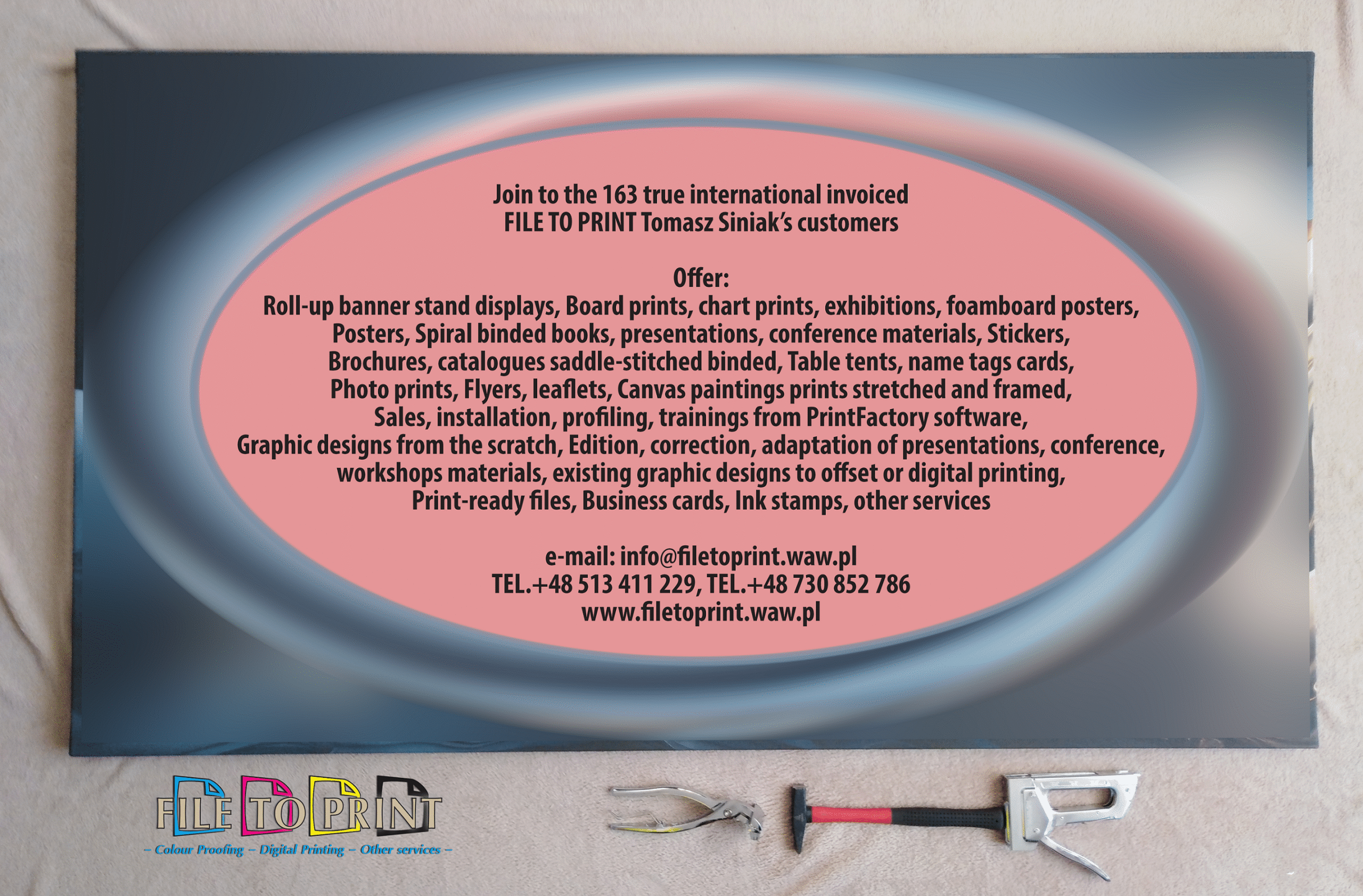 20240527_1915 Canvas prints from a photo or graphic design stretched by our own on a painting loom (blejtram). Full colour digital printing. Canvas type to be agreed. Interested? Call us! FILE TO PRINT Warsaw Poland / London United Kingdom
