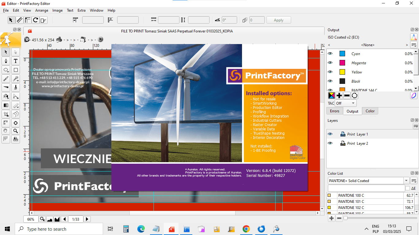 03-03-2025 Screenshot from PrintFactory Editor software in the latest PrintFactory version no. 6.8.4.12072 from 19 January 2025, used by PrintFactory dealer FILE TO PRINT Tomasz Siniak Warsaw Poland. Copyright by PrintFactory, FILE TO PRINT Tomasz Siniak PrintFactory dealer Warsaw Poland 03-03-2025 Screenshot from PrintFactory Editor software in the latest PrintFactory version no. 6.8.4.12072 from 19 January 2025, used by PrintFactory dealer FILE TO PRINT Tomasz Siniak Warsaw Poland. Copyright by PrintFactory, FILE TO PRINT Tomasz Siniak PrintFactory dealer Warsaw Poland