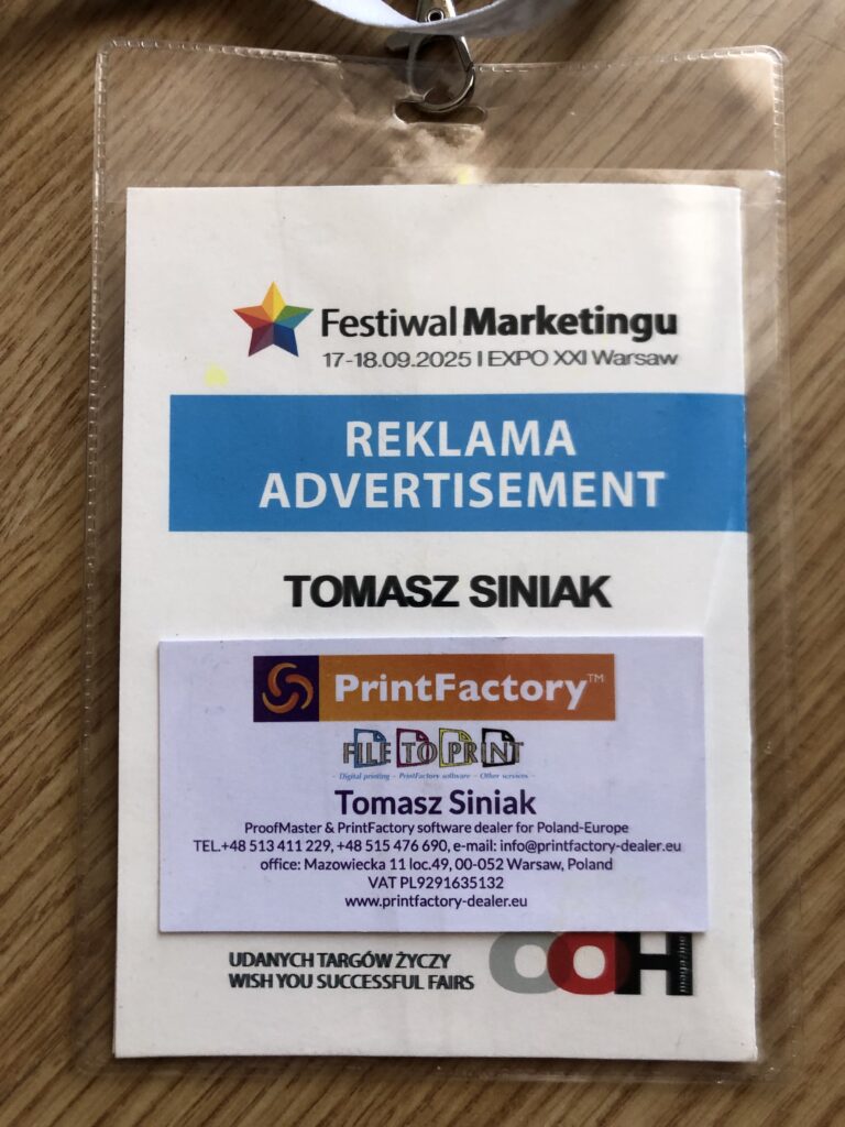 FILE TO PRINT Tomasz Siniak Festiwal Marketingu 17-18 September 2025 Warsaw Poland event identifier. www.filetoprint.waw.pl