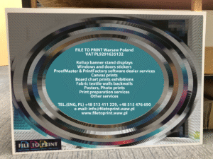 07-10-2025 Board chart prints, exhibitions, on a pvc board, foamboard or dibond board. Full colours eco solvent printing. Self adhesive foil with or without lamination. Sticked to a board. We invite to. FILE TO PRINT Tomasz Siniak Warsaw Poland
